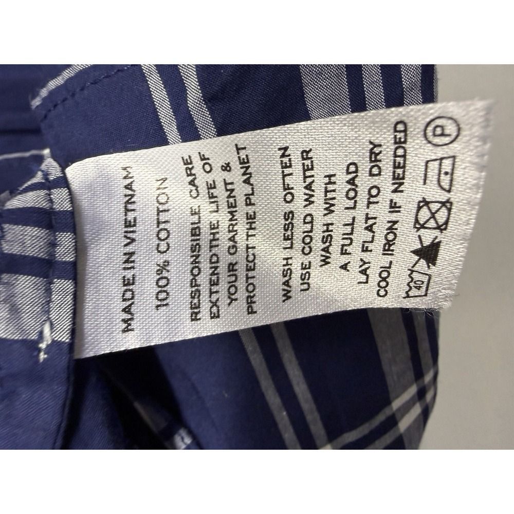 Hill House Home Louisa Nap Dress Navy Spring Plaid Tartan Smocked Sz M.MSRP $179 - Picture 8 of 11